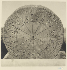 Sundial at Bai yun guan