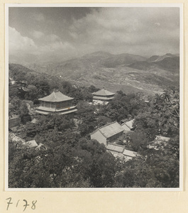 General view of the temple complex at Jie tai si