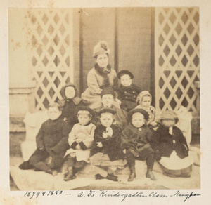 A[nna] D[rew]'s kindergarten class, Ningpo, 1879-1880