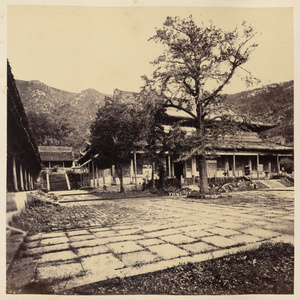 Interior courtyard of Tiantong Temple (Heavenly Child Temple, 天童寺), near Ningbo