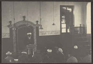 Friday prayers.  Honan Mosque, Hankow.  Old Sect.  The Chinese sermon.