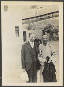 Borden Memorial Hospital.  Dr. Z. & New Sect ahung.  Later first representative of New Sect to Lanchow from Sining.
