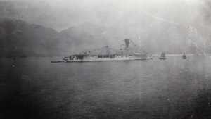 HMS Hermes flying pennants, Hong Kong