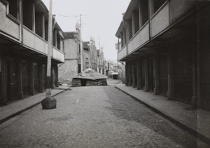 An abandoned Chinese guard post, Zhabei, Shanghai, October 1937