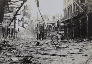 Aftermath of bombing, Sincere Company department store, Shanghai, August 1937