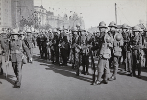 Durham Light Infantry on the Bund, Shanghai, 1937