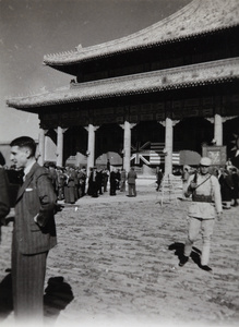 Leo H. Lamb at the Japanese surrender, Peking