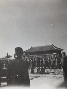 Photographers at Japanese surrender, Peking, 10 October 1945
