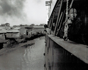 Passengers on a steamer, Haihe River, Tientsin