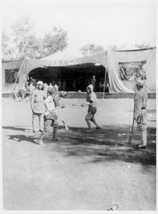 Bayonet fighting practice at Red Army Day meeting, Jinchaji, 1942
