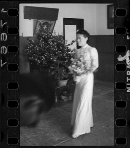 Hsiao Li Lindsay (李效黎)'s bridesmaid, Han Qiufeng (Han Ch'iu-feng), Yenching University (燕京大學), Beijing (北京)