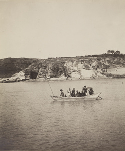 A ferry, with passengers, off Xiamen