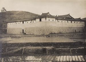 Tulou (fortified communal dwelling) and fields, Le Khi