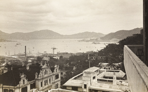 Hong Kong harbour seen from St Stephen's School