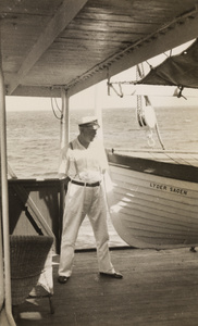 The Captain of the ss 'Lyder Sagen', a Norwegian ship