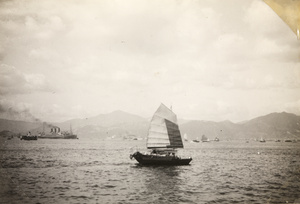 Boats and ships near Hong Kong