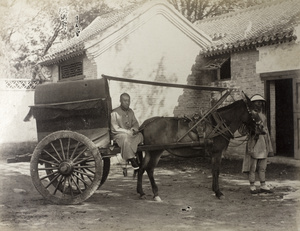 Peking cart, driver and mafoo