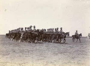 Bombay Cavalry on parade, Tientsin