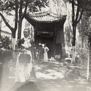 Women by the chapel, British Legation, Beijing
