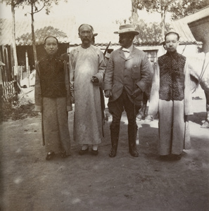 Taotai of Jining and his sons, with the British Commissioner, Jining