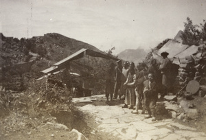 Group on their way up Mount Tai (泰山), Shandong