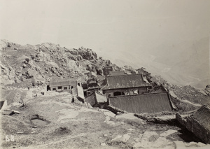 View over temples near the summit of Mount Tai 泰山, Shandong