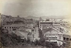 Queen's Road from Battery Point looking West, Hong Kong