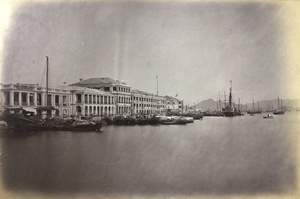 View of the Praya, from Lane, Crawford & Company's Wharf, Hong Kong