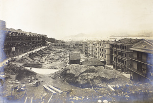 Demolition of Chinese housing in Taipingshan during the Plague of 1894, Hong Kong