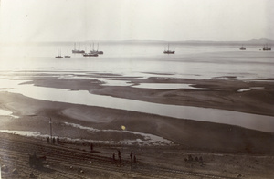 A few ships by the shore, part one of panorama of harbour and ships, Aberdeen, Hong Kong