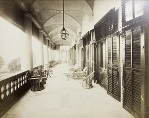 A corridor of Government House, Hong Kong