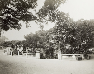 An entrance, possibly to Hong Kong Zoological and Botanical Gardens, Hong Kong