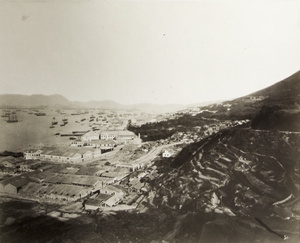 View of Shek Tong Tsui (石塘咀) and harbour, Hong Kong