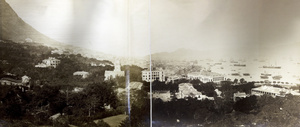 Panorama of Hong Kong island and Victoria Harbour