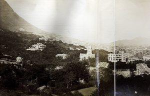 Panorama view of Hong Kong from Scandal point (1/2)