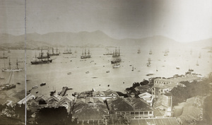 Close up panorama view of Victoria Harbour (3/3), Hong Kong