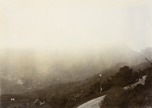 Foggy view from the Peak, Hong Kong