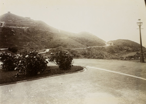 Winding road going up the Peak, Hong Kong