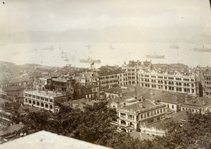 View of the Central from the hillside, Hong Kong