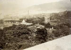 View of Central Hong Kong from hillside