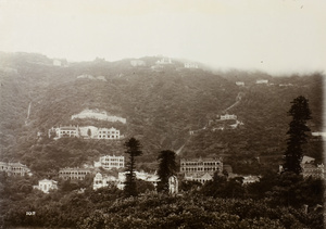 View of buildings on the Peak, Hong Kong