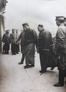 Yuan Shikai visiting the German Legation, Peking