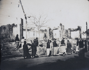 Ruined buildings after the Peking Mutiny, 1912