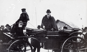Sir Robert Hart on a carriage