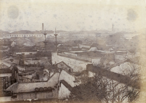 Burnt out buildings after a fire, Fuzhou, January 1890