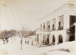 Foochow Club under snow, Fuzhou, January 1893