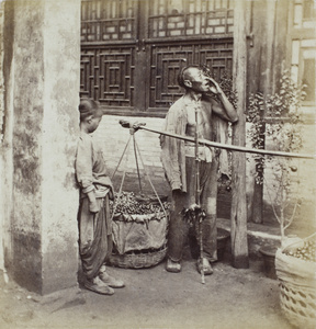 An itinerant fruit seller, Beijing