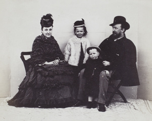 Sir Robert and Lady Hart, with their children, Evelyn Hart and Edgar Hart