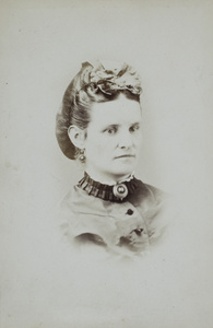 A portrait of an unidentified woman