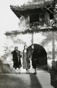 A covered entrance passage, Peking